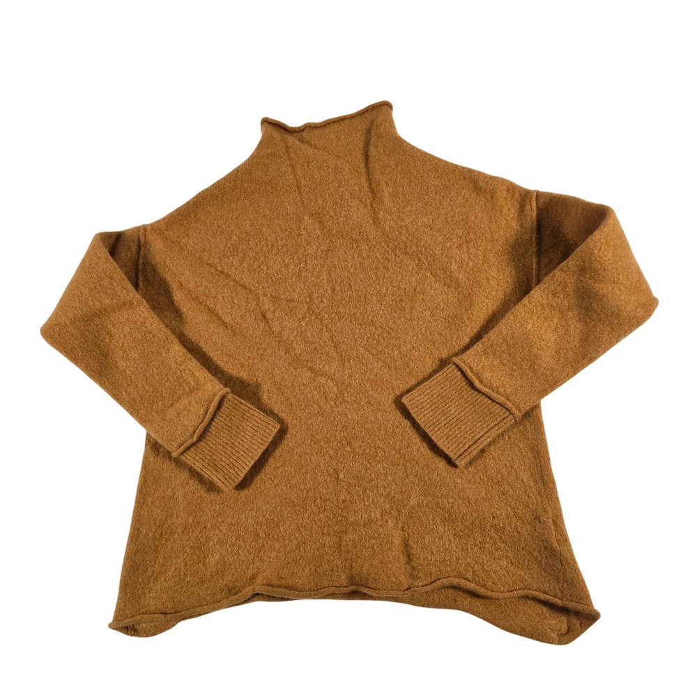 Tahari Kids Girls Orange 100% Cashmere Mock Neck Sweater Size Large L